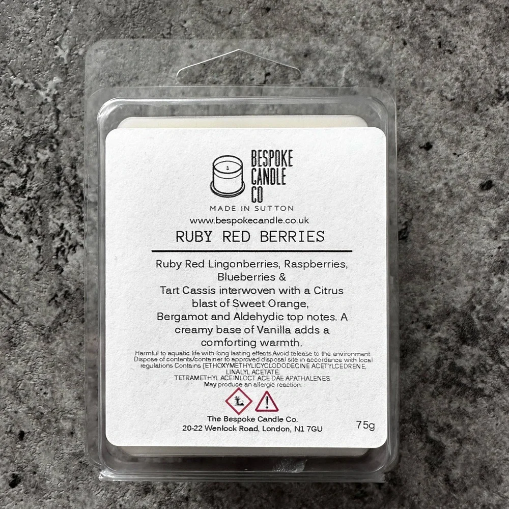 RUBY RED BERRIES Soy Wax Melts 75g - Picture 1 of 2